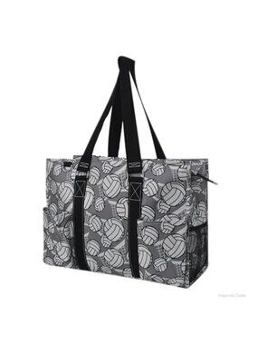 Canvas Work Tote Bag with Pockets Water Resistant Large Travel Nurse Bag